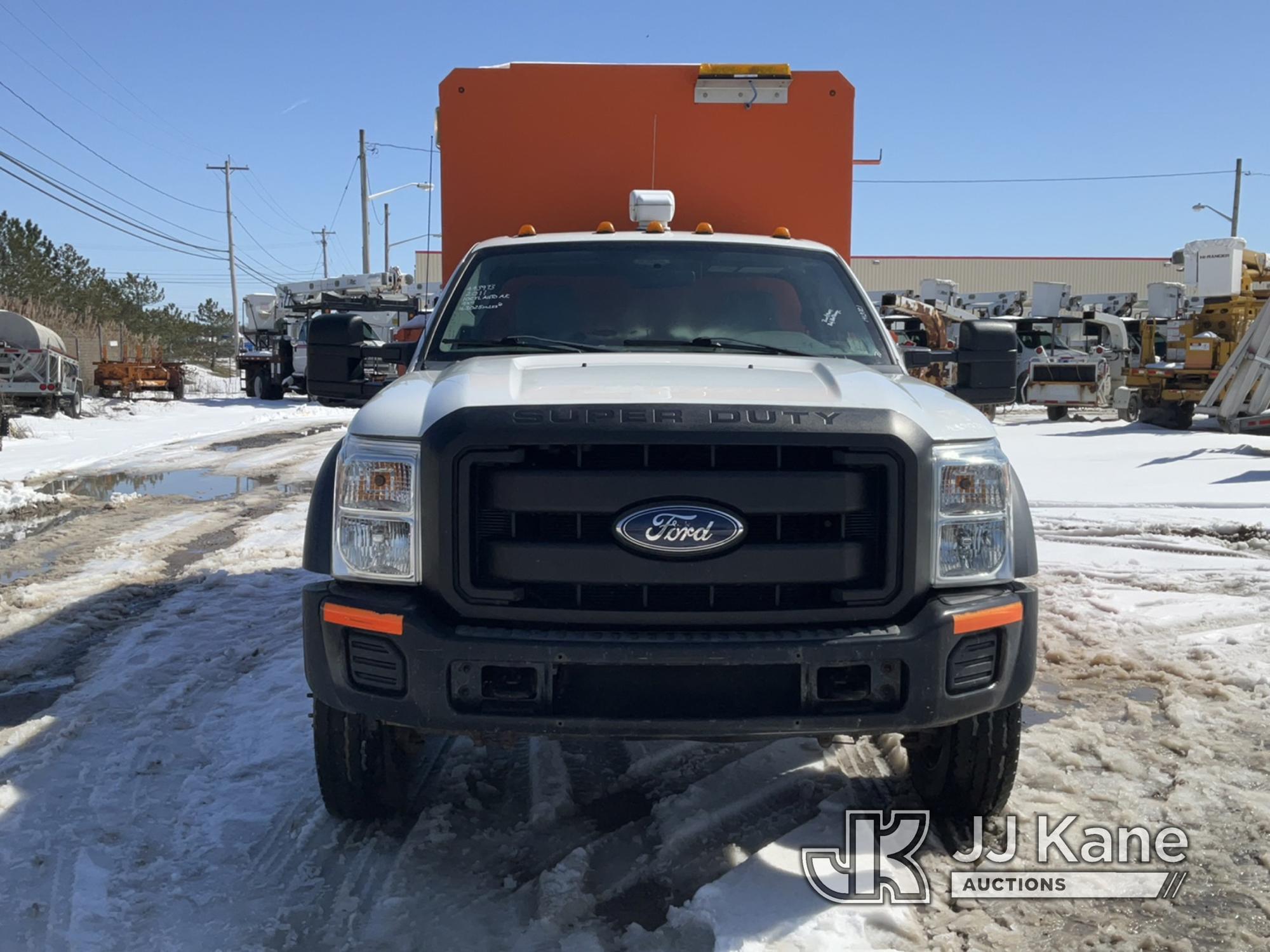 (Rome, NY) 2011 Ford F450 4x4 Enclosed Service Truck Runs & Moves, Body & Rust Damage