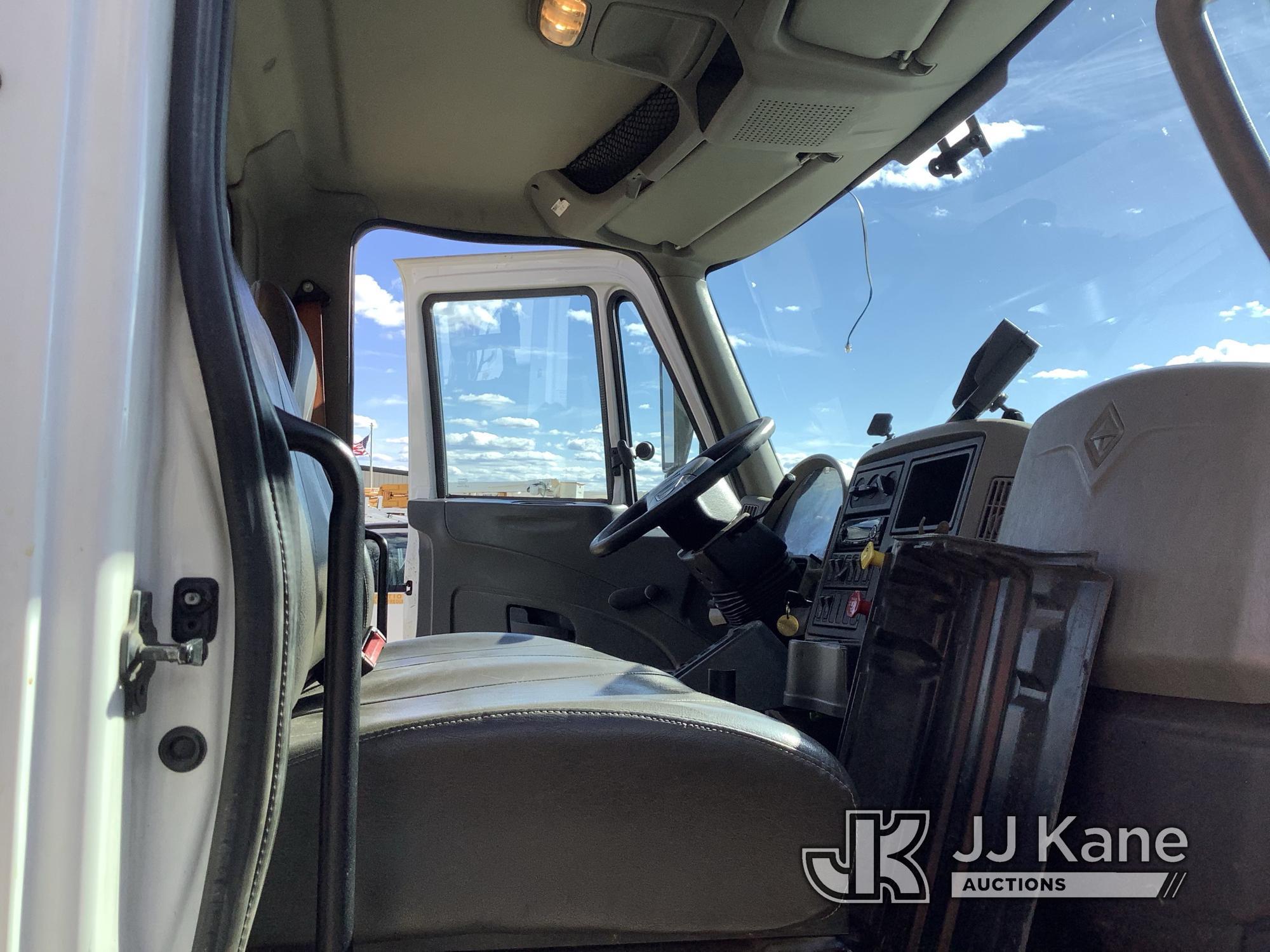 (Shrewsbury, MA) Effer 130/2S, Knuckleboom Crane mounted behind cab on 2015 International 4300 DuraS