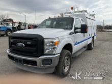 2012 Ford F350 4x4 Extended-Cab Service Truck Runs & Moves, Body & Rust Damage, Check Engine Light O