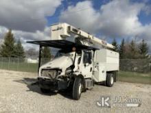 Terex XT Pro 56, Over-Center Bucket Truck mounted behind cab on 2021 Freightliner M2 106 Chipper Dum