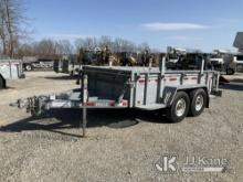 2014 Sauber 1521, 2-Position T/A Galvanized Material/Reel Trailer