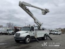 Altec AM55-E, Over-Center Material Handling Bucket Truck rear mounted on 2011 International 4300 Uti