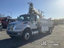 Terex/Telelect Commander C4045, Digger Derrick corner mounted on 2011 International 4400 Utility Tru