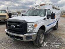 2012 Ford F350 4x4 Enclosed Service Truck Runs & Moves, Body & Rust Damage, LiftGate Does Not Operat