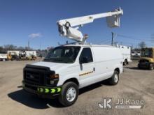 Altec AT200-AV, Telescopic Non-Insulated Bucket Van mounted on 2014 Ford E350 Cargo Van Runs, Moves 