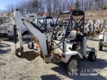 2019 RHM GF6LM Portable Backhoe No Title) (Not Running, No Crank, Start Bolt Broken in Engine Case, 