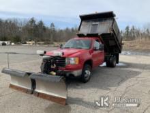 2009 GMC Sierra 3500HD 4x4 Dump Truck Runs & Moves) (Check Engine Light On) (Rust/Body Damage