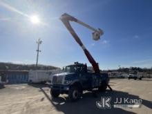 Altec AA755L, Material Handling Bucket Truck rear mounted on 2007 International 7300 4x4 Utility Tru