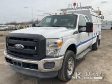 2011 Ford F350 4x4 Extended-Cab Service Truck Runs & Moves, Body & Rust Damage, Check Engine Light O