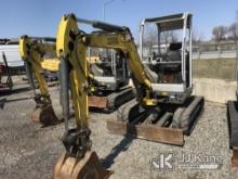 2016 Wacker EZ28 Mini Hydraulic Excavator Runs & Operates, Body Damage