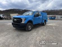 2018 Ford F250 4x4 Extended-Cab Enclosed Service Truck Runs & Moves, Rust Damage