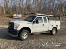 2011 Ford F350 4x4 Extended-Cab Service Truck Runs & Moves) (Rust Damage, Lift Gate Operates, Seller