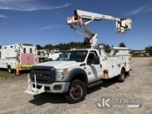 Versalift SST37EIH-01, Articulating & Telescopic Bucket Truck mounted behind cab on 2012 Ford F550 S