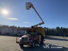 Altec LR7-60, Over-Center Bucket Truck mounted behind cab on 2013 International 4300 Chipper Dump Tr