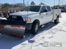 2017 RAM 2500 4x4 Crew-Cab Service Truck Runs & Moves, Body & Rust Damage, Seller states: Broken fra