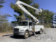 Altec AA55E, Material Handling Bucket Truck corner mounted on 2018 Freightliner M2 106 Service Truck