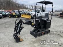 2023 AGT QS12R Mini Hydraulic Excavator Unused) (Runs & Operates) (Faulty Hour Meter, Hour Meter Run