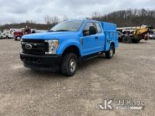 2017 Ford F250 4x4 Extended-Cab Enclosed Service Truck Runs & Moves, Rust Damage