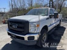 2013 Ford F350 4x4 Extended-Cab Service Truck Runs & Moves, Body & Rust Damage