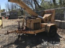 Wood Chuck Chipper, Trailer Mtd. No Title) (Fire Damaged, Not Running Condition Unknown, Parts Off E