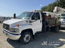 2006 Chevrolet C4500 Flatbed Truck Not Running, Cranks, Drivetrain & Crane Conditions Unknown, Body 