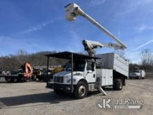 Altec LR760-E70, Over-Center Elevator Bucket mounted behind cab on 2015 Freightliner M2 106 Chipper 