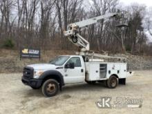 Altec AT235-P, Non-Insulated Cable Placing Bucket Truck mounted behind cab on 2015 Ford F550 Service