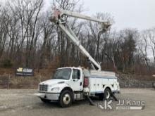 HiRanger HR52-M, Material Handling Bucket Truck rear mounted on 2012 Freightliner M2 106 Utility Tru