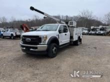 2017 Ford F550 4x4 Extended-Cab Service Truck Runs, Moves & Operates, Rust Damage