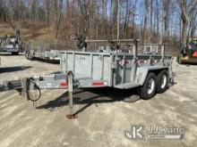 2014 Sauber 1521, 2-Position T/A Galvanized Material/Reel Trailer