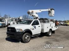 Altec AT200A, Telescopic Bucket Truck mounted behind cab on 2016 RAM 4500 Service Truck Runs Moves &