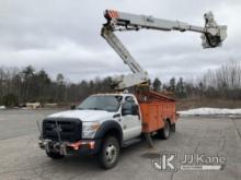 Altec AT40-MH, Articulating & Telescopic Material Handling Bucket Truck mounted behind cab on 2014 F