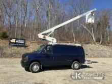 Versalift VANTEL29N, Telescopic Non-Insulated Bucket Van center mounted on 2011 Ford E350 Cargo Van 