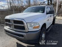 2010 Dodge RAM 2500 Crew-Cab Flatbed Truck, . Runs & Moves, Body & Rust Damage