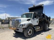 2016 International 7400 Dump Truck Runs, Moves & Dump Operates, Body & Rust Damage, Smokes, Low Cool