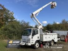 Versalift SST37-EIH, Articulating & Telescopic Bucket Truck mounted behind cab on 2010 Isuzu NQR Ser