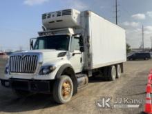 2009 International 7600 Refrigerated Van Body Truck Runs, Moves, Key Broken Off In Ignition, Refrige