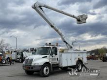 Altec AA600L, Bucket Truck mounted on 2007 International 4300 Utility Truck Runs Moves & Upper Opera