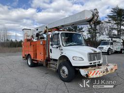 (Wells, ME) Altec AM50-MH, Over-Center Material Handling Bucket Truck rear mounted on 2009 Freightli