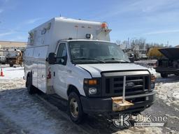 (Rome, NY) 2010 Ford E450 Cutaway Enclosed Service Van Runs & Moves, Body & Rust Damage