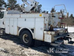 (Bellport, NY) Versalift VO43I, Over-Center Bucket Truck center mounted on 2013 Freightliner M2 106