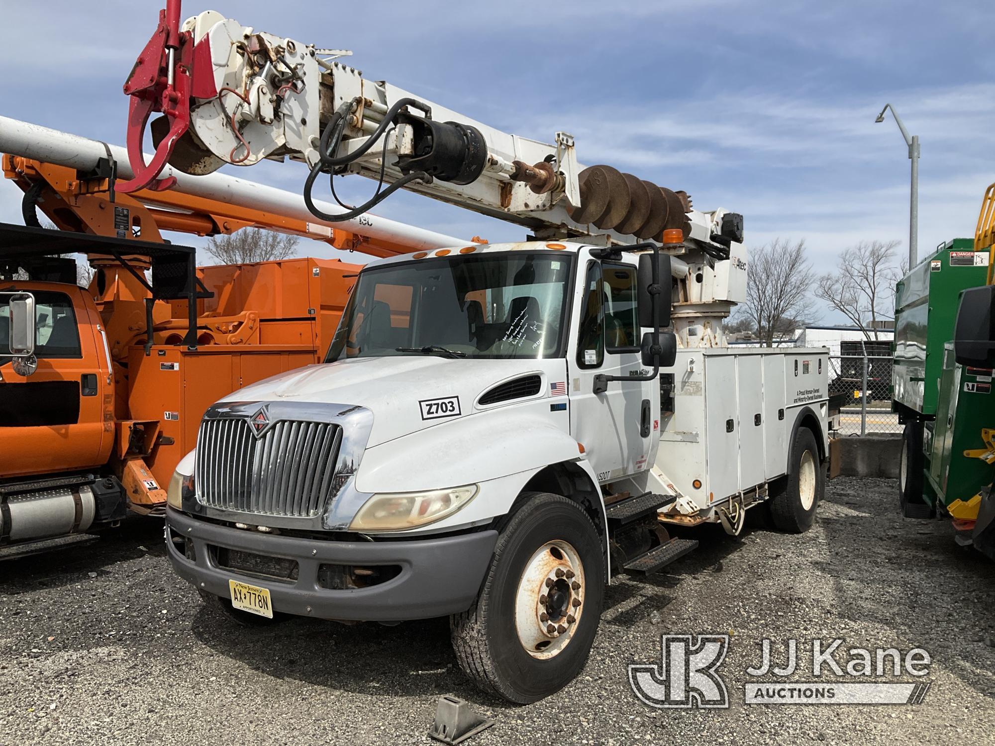 (Plymouth Meeting, PA) Altec DC47-TR, Digger Derrick rear mounted on 2012 International Durastar 430