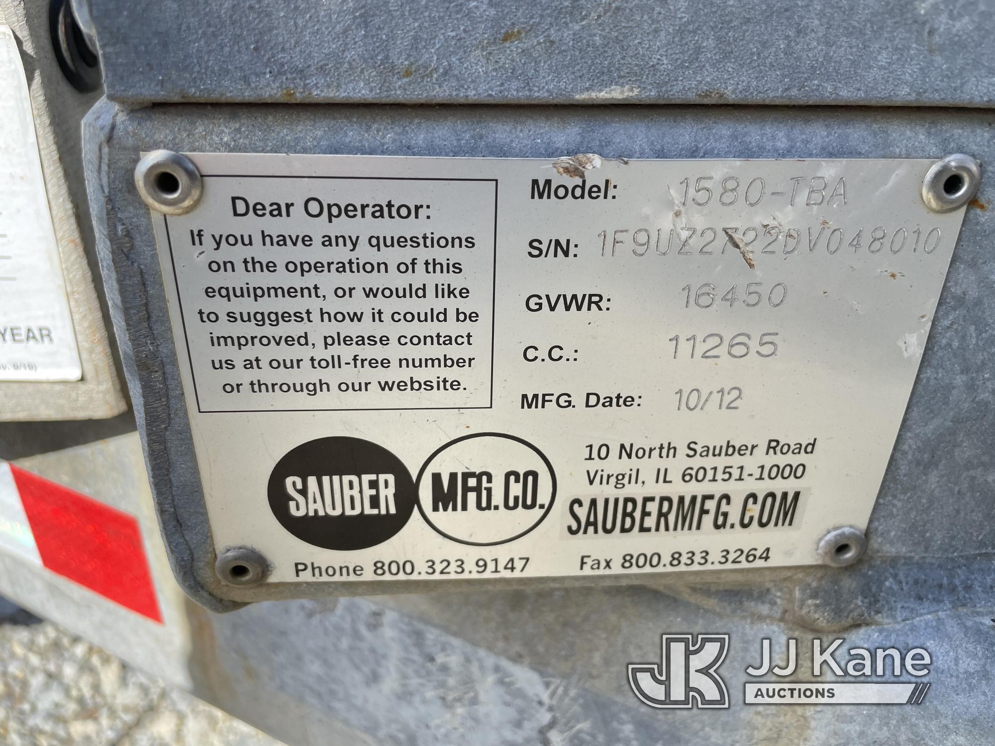 (Shrewsbury, MA) 2013 Sauber 1580-TBA Galvanized T/A Tilt Deck Tagalong Equipment Trailer