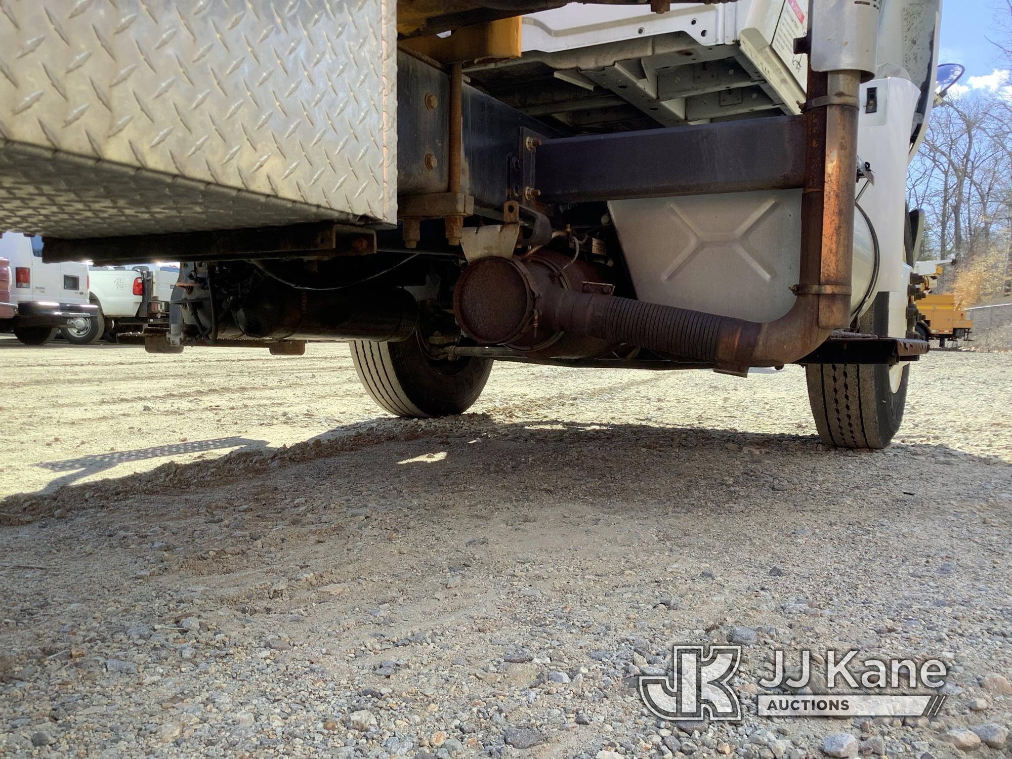 (Shrewsbury, MA) Effer 130/2S, Knuckleboom Crane mounted behind cab on 2015 International 4300 DuraS