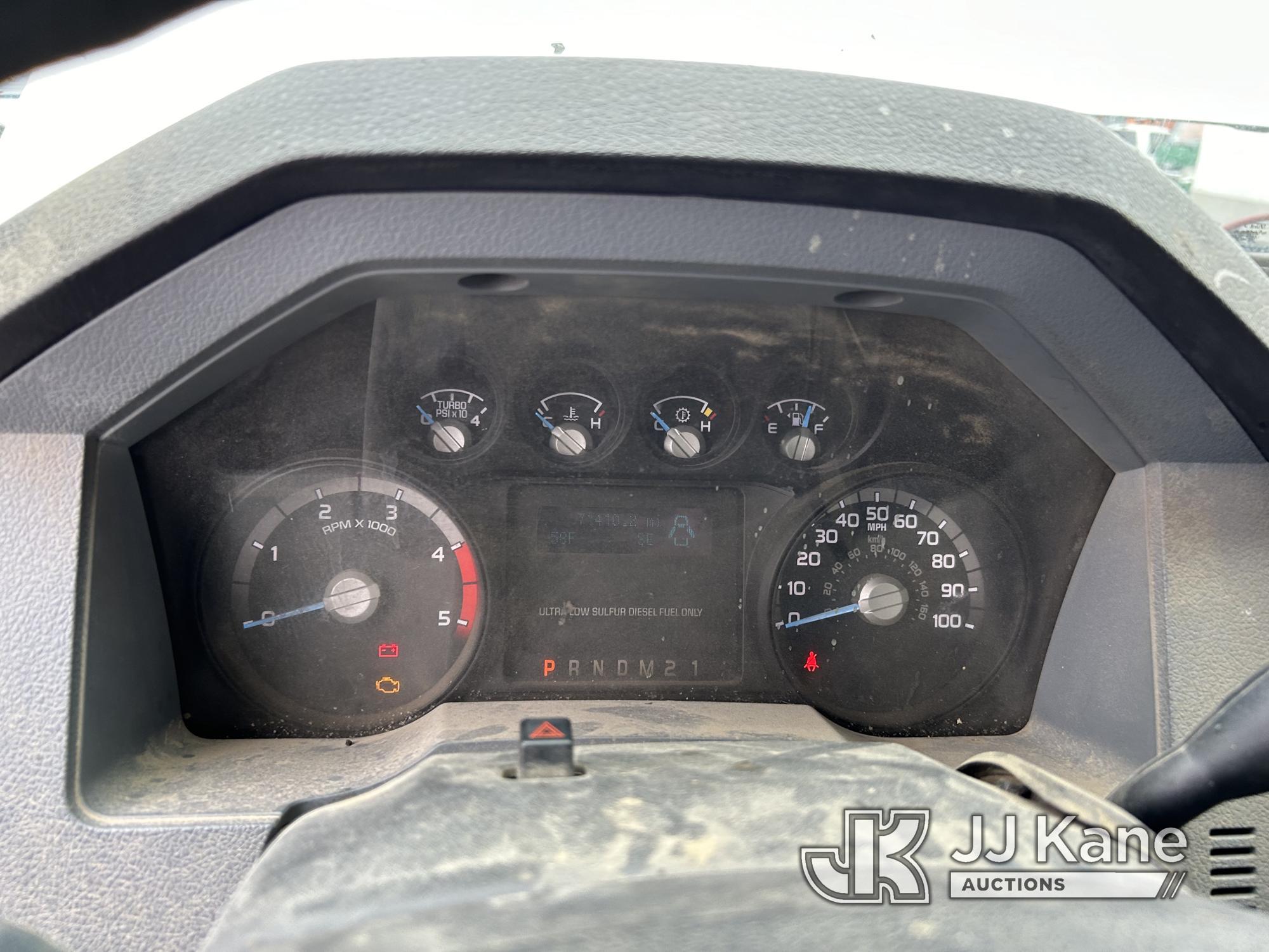 (Hagerstown, MD) 2015 Ford F550 Dump Truck Not Running, Engine Damage, Condition Unknown, Rust & Bod