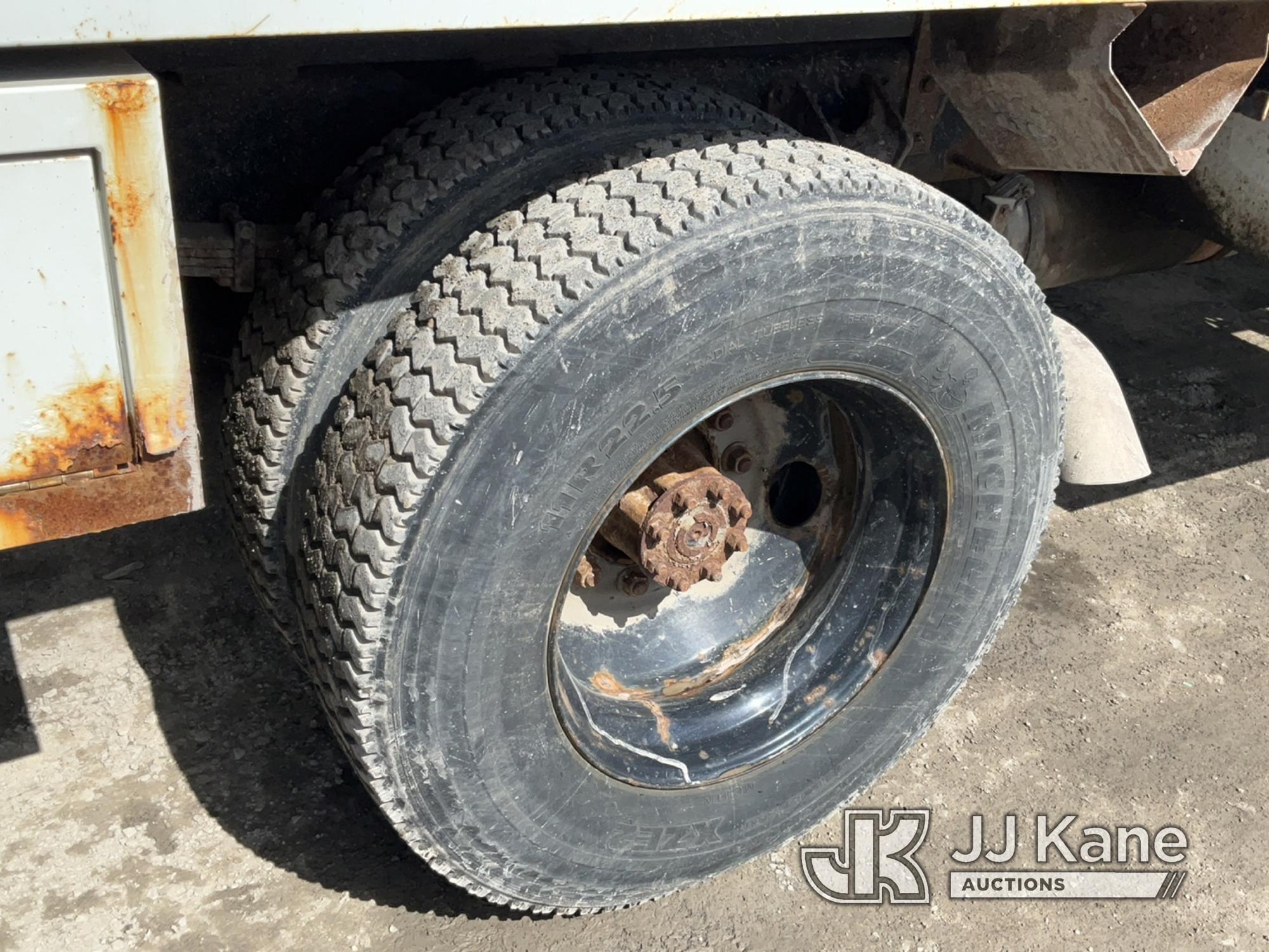 (Rome, NY) Altec LR756, Over-Center Bucket Truck mounted behind cab on 2013 Ford F750 Chipper Dump T