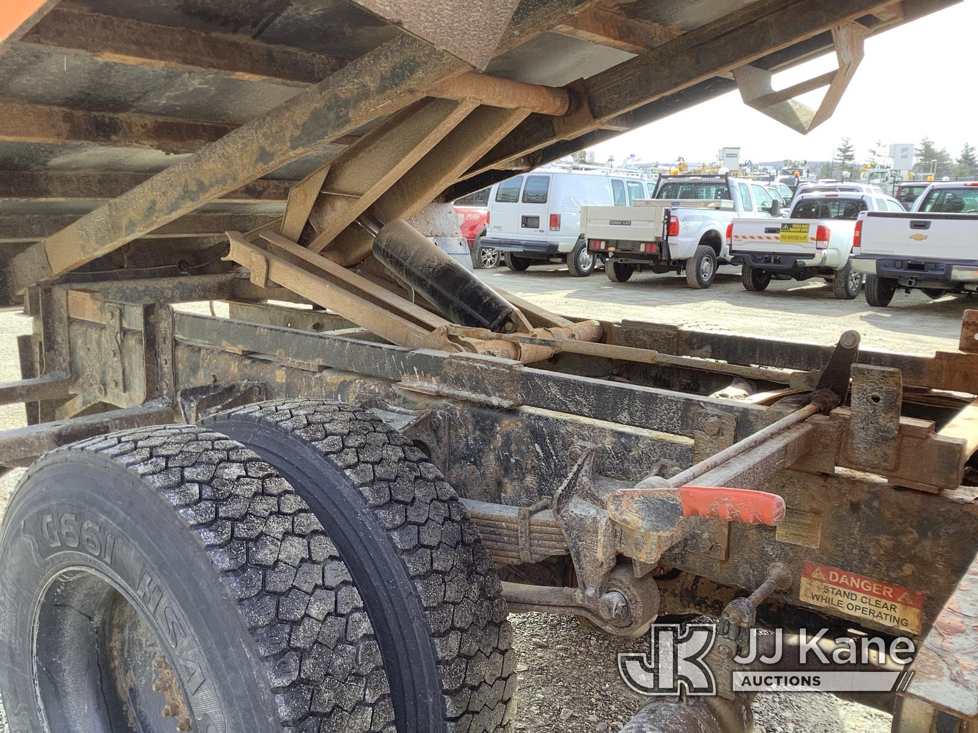 (Shrewsbury, MA) Altec LR756, Over-Center Bucket Truck mounted behind cab on 2013 Ford F750 Chipper