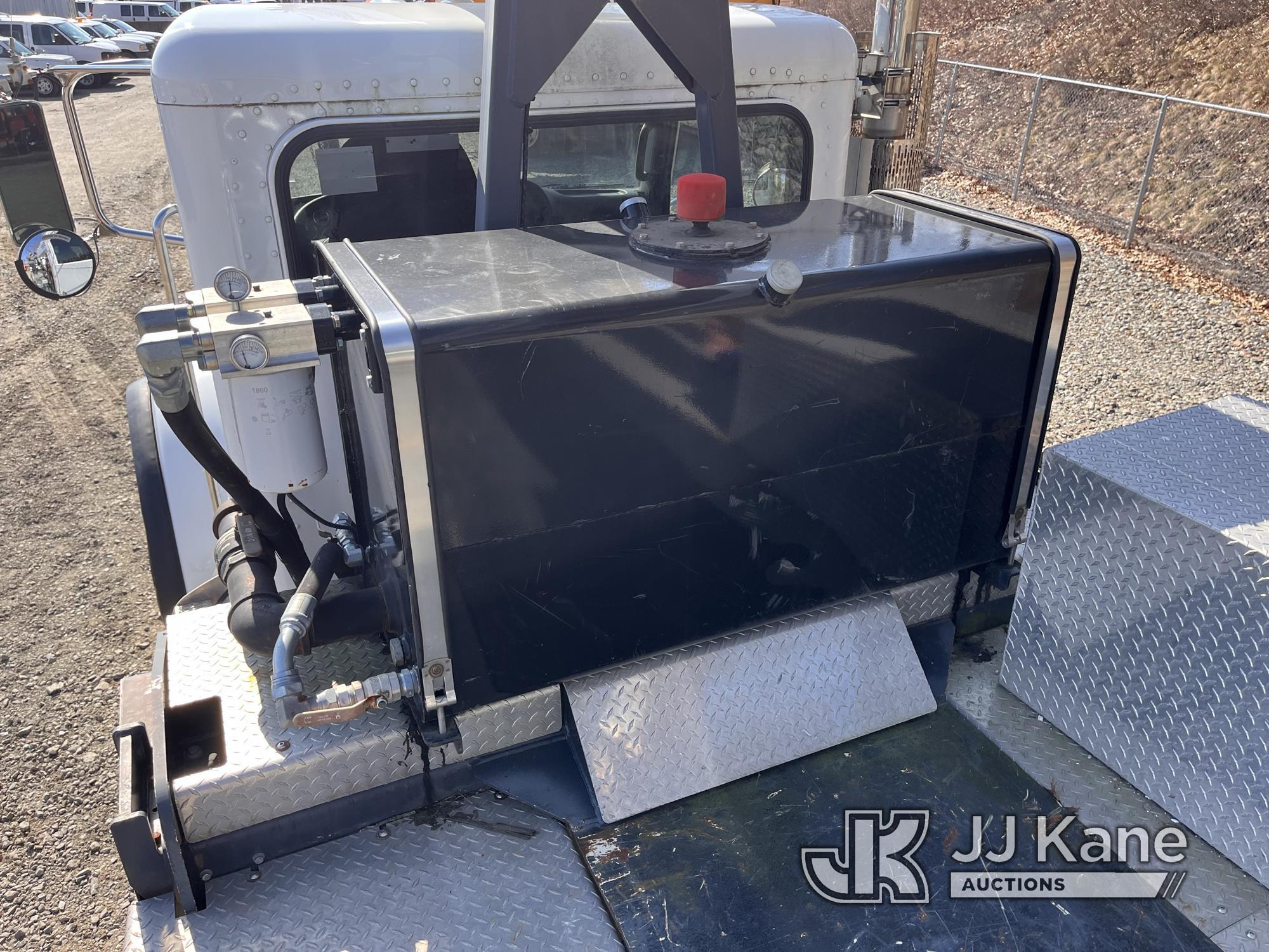 (Shrewsbury, MA) Manitex TC50155, Hydraulic Truck Crane rear mounted on 2017 Peterbilt 365 Tri-Axle