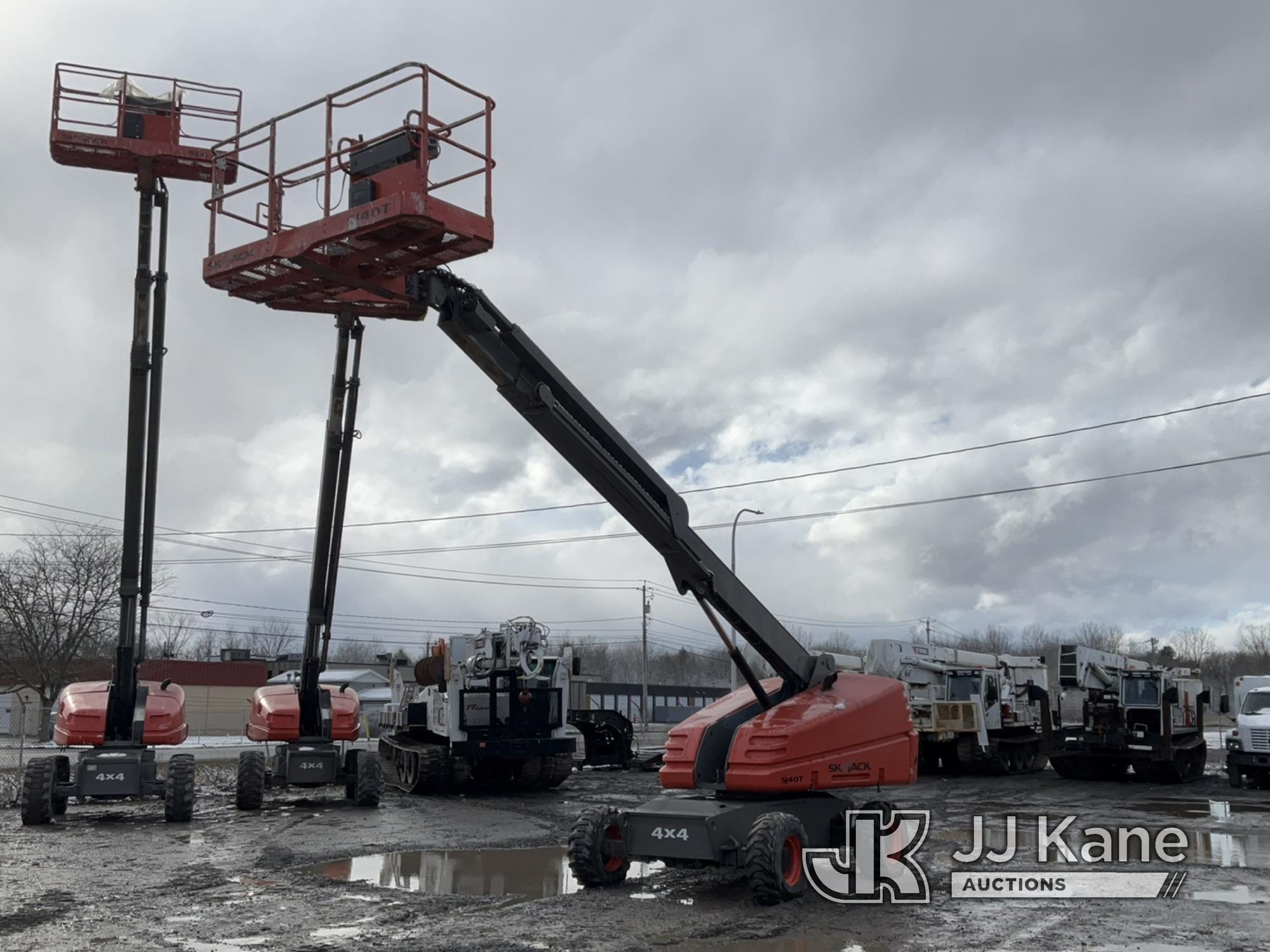 (Rome, NY) 2008 Sky Jack SJ-40T 4x4 Self-Propelled Telescopic Manlift Runs, Moves & Operates, No Ser