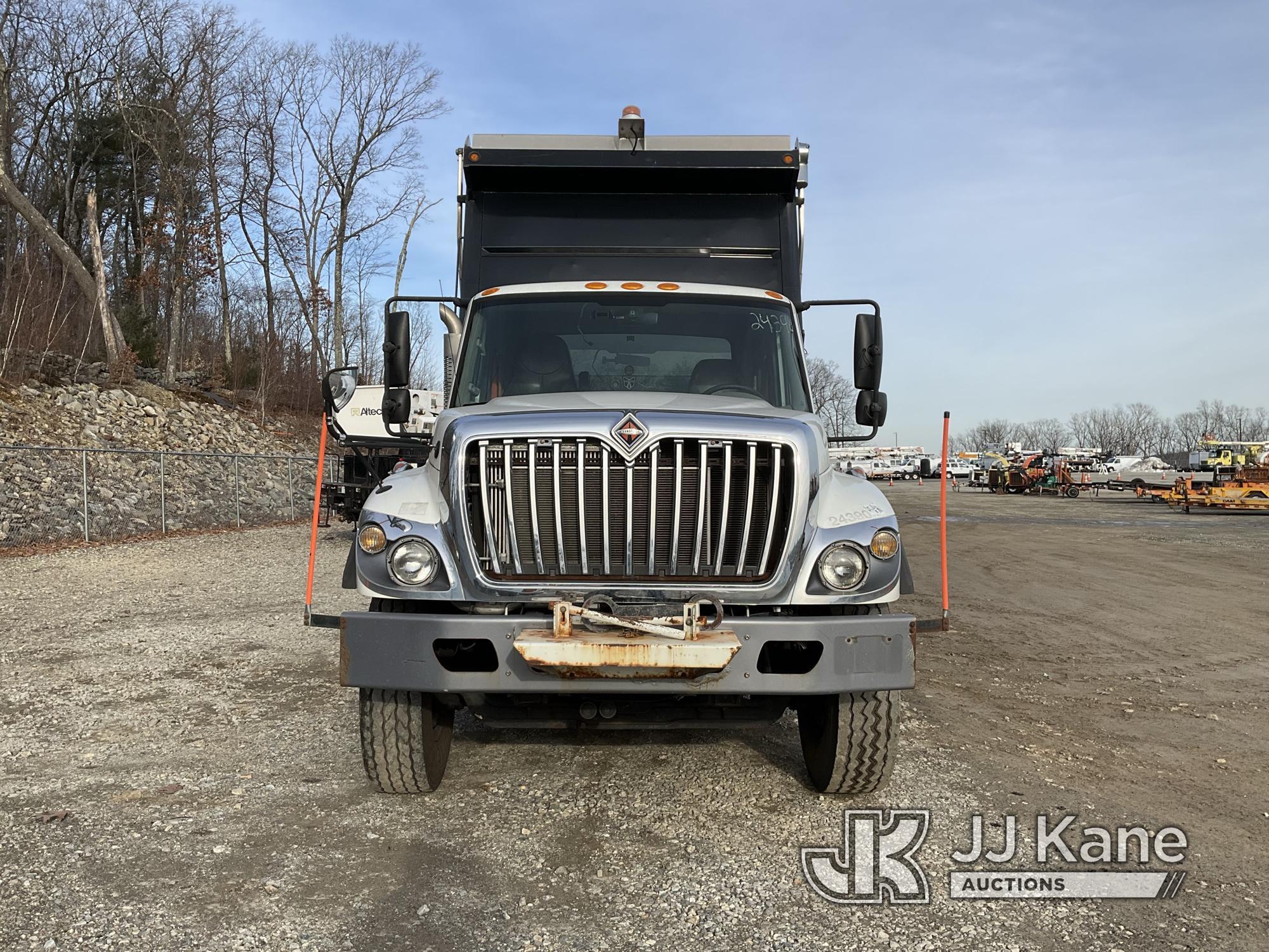 (Shrewsbury, MA) 2016 International 7400 Dump Truck Runs, Moves & Dump Operates) (Check Engine Light